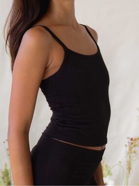 Indigo Luna Eden Tank Black M/L Organic Cotton